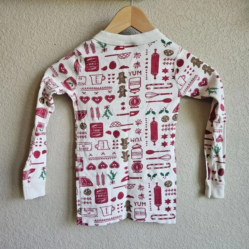 Hanna Andersson Pajama Top Kids 110/ US 5 Baking Christmas Cookies Gingerbread